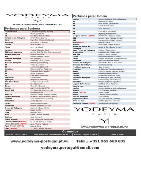 yodeyma perfumes equivalent list men's|what are yodeyma copies of.